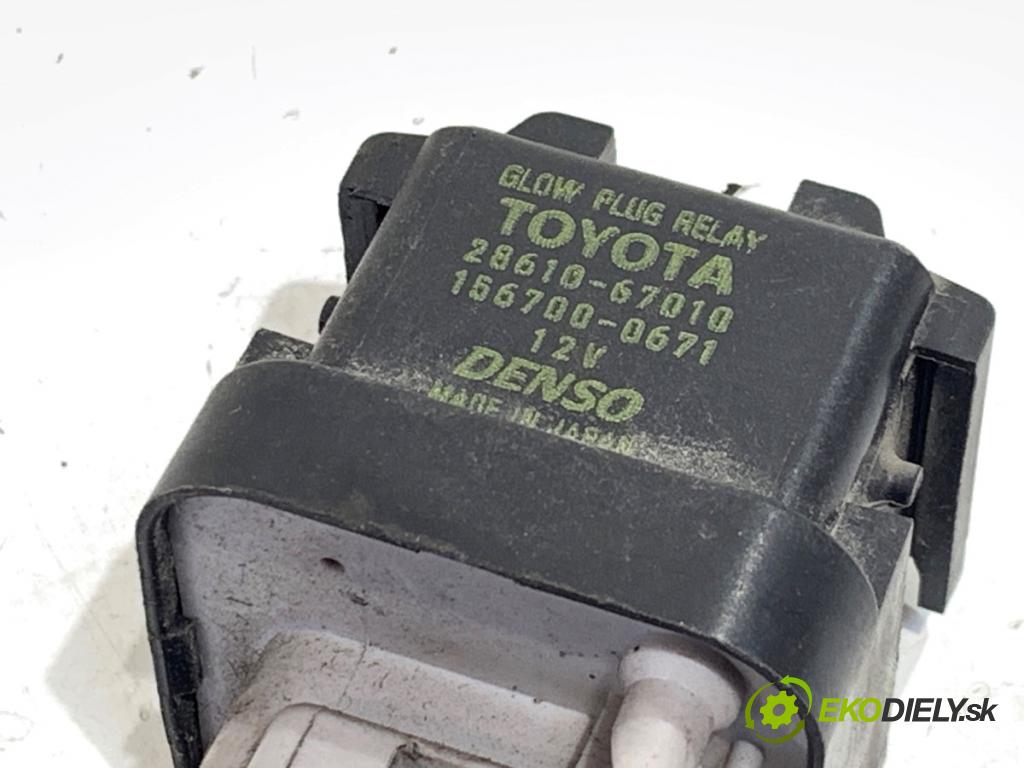 TOYOTA AVENSIS T25 Kombi 2004 85 kW 2.0 D-4D (CDT250_) 1995 relé sviečok žhavenia 28610-67010 (Relé)