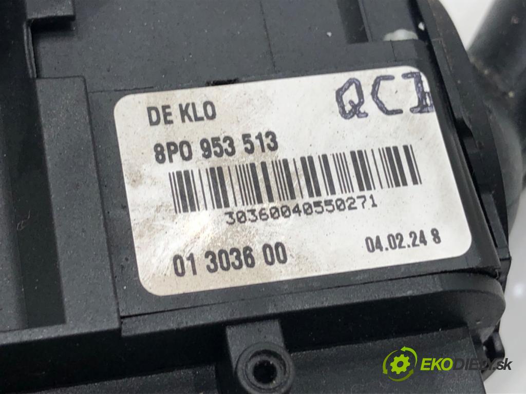 AUDI A3 8P liftback 2004 77 kW 1.9 TDI 1896 Prepínač kombinovaný 1K0953519 8P0953513 (Prepínacie páčky pod volantom)