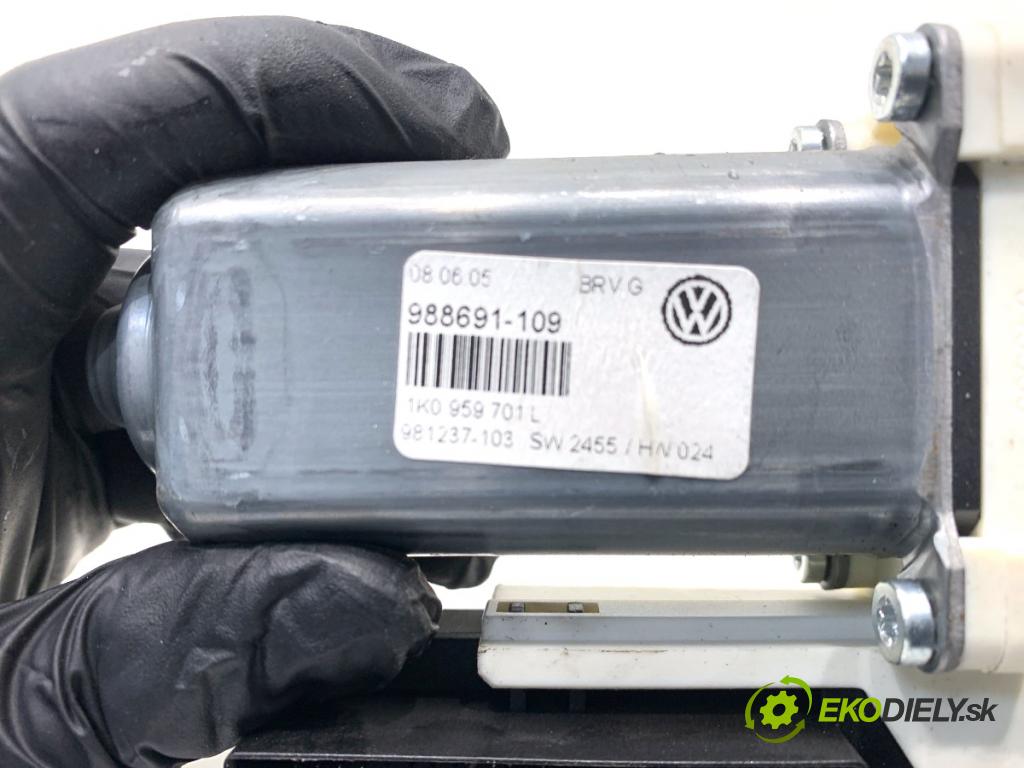 VW PASSAT B6 sedan 2005 110 kW 2.0 FSI 1984 Motor sťahovania okna ľavy predný 1K0959701L 1K0959793H
