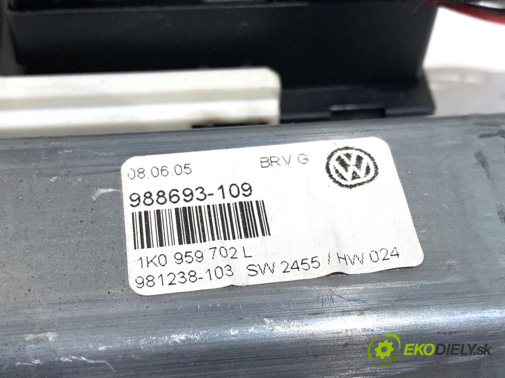 VW PASSAT B6 sedan 2005 110 kW 2.0 FSI 1984 Motor sťahovania okna pravy predný 1K0959702L 1K0959792H