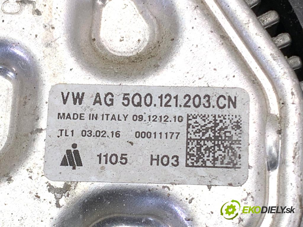 SKODA OCTAVIA III Kombi 2016 110 kW 1.4 TSI 1395 Ventilátor chladiča 5Q0121205S (Ventilátor)