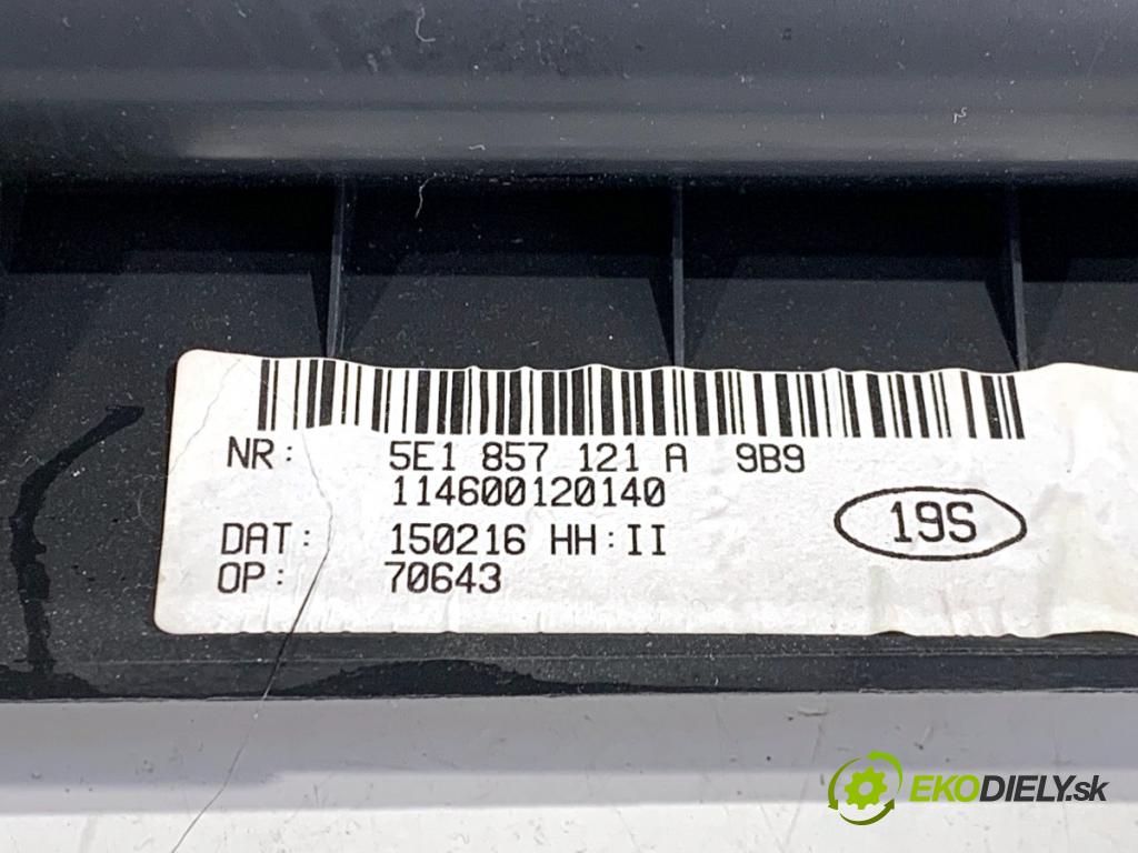 SKODA OCTAVIA III Kombi 2016 110 kW 1.4 TSI 1395 přihrádka kastlík spolujezdce 5E1857121A (Přihrádka (kastlík))