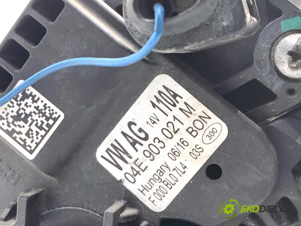 SKODA OCTAVIA III Kombi 2016 110 kW 1.4 TSI 1395 Alternátor 04E903021M (Alternátor)