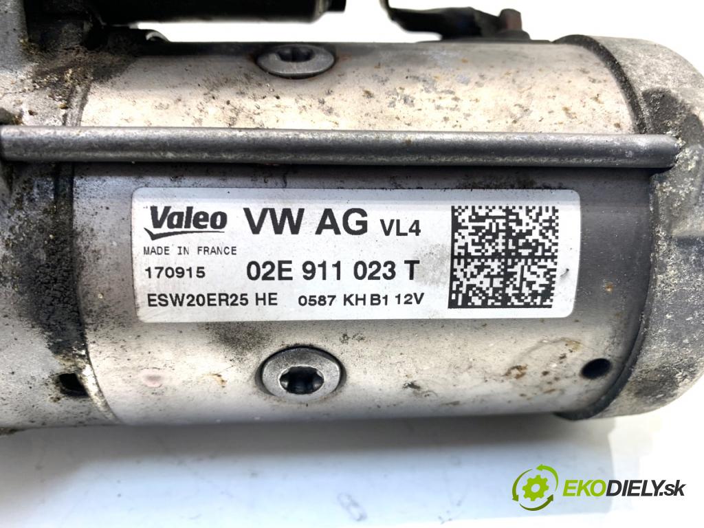 VW GOLF VII Kombi 2015 110 kW 2.0 TDI 1968 Štartér 02E911023T (Štartér)