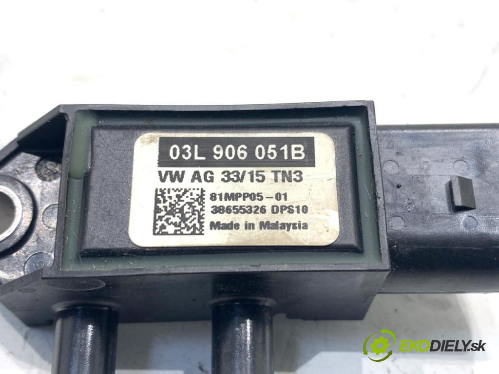 VW GOLF VII Kombi 2015 110 kW 2.0 TDI 1968 snímač tlaku spalín DPF 03L906051B