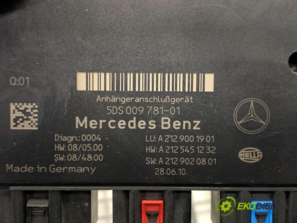 MERCEDES-BENZ S212 Kombi 2010 170 kW E 350 CDI (212.225) 2987 Hák ťažné zariadenie Modul A2129001901