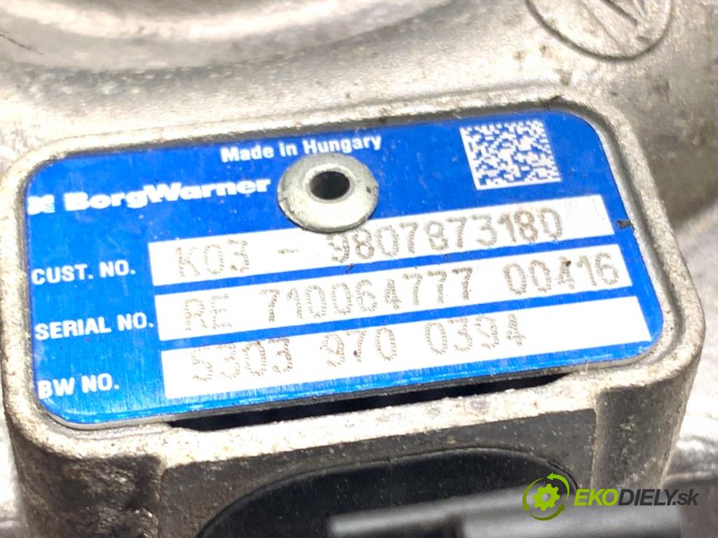 FORD S-MAX nadwozie wielkoprzestrzenne (MPV) 2015 110 kW 2.0 TDCi 1997 Turbodúchadlo,turbo 9807873180 (Turbodúchadlo (kompletné))