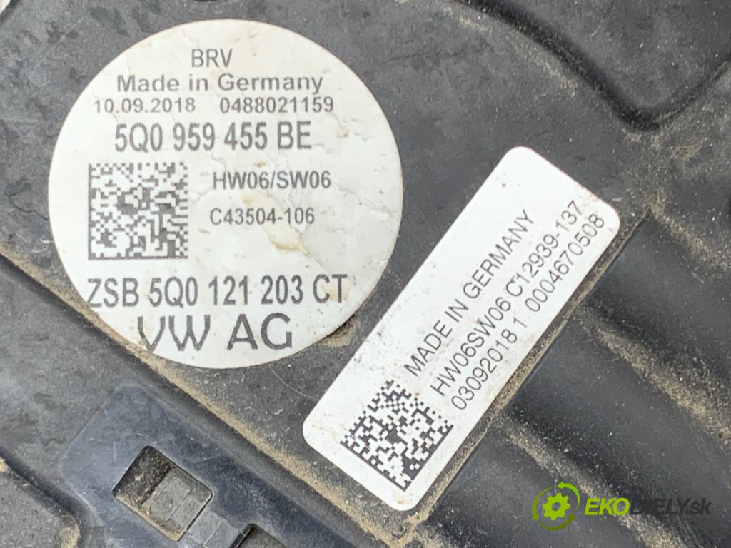 VW PASSAT B8 sedan 2018 110 kW 2.0 TDI 1968 Ventilátor chladiča 5Q0959455BE 5Q0121205AP (Ventilátor)