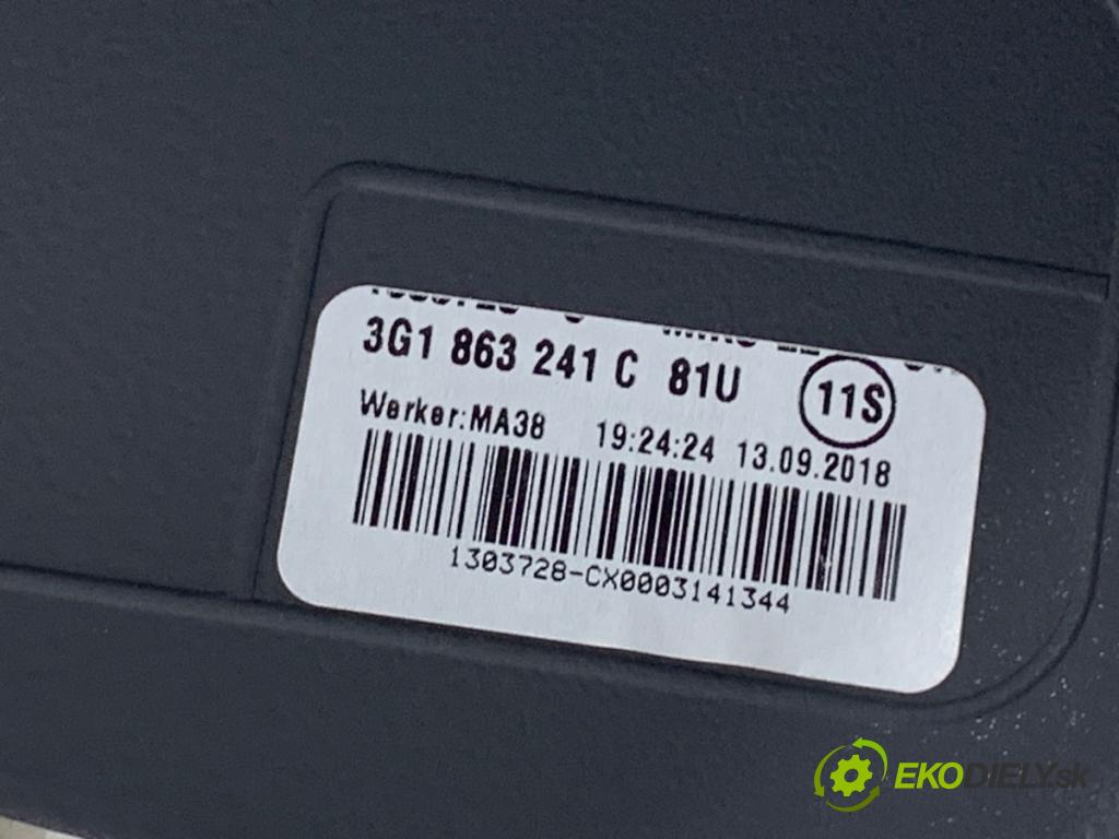 VW PASSAT B8 sedan 2018 110 kW 2.0 TDI 1968 Tunel stredový 3G1863241C (Stredový tunel)