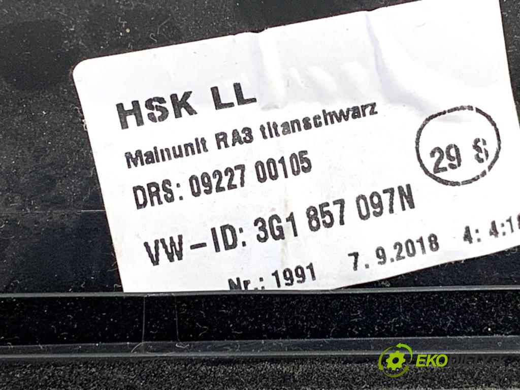 VW PASSAT B8 sedan 2018 110 kW 2.0 TDI 1968 přihrádka kastlík spolujezdce 3G1857097N (Přihrádka (kastlík))