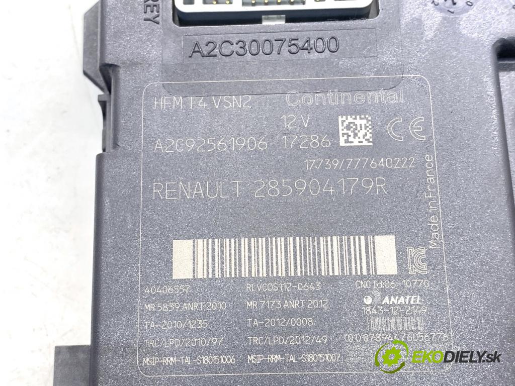 RENAULT CAPTUR I liftback 2017 81 kW 1.5 dCi 110 1461 spinačka 285904179R (Spínacia skrinka)