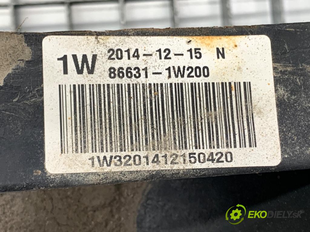 KIA RIO III liftback 2015 62 kW 1.2 CVVT 1248 výztuha nárazníka zadní část 86631-1W200 (Zadní výztuha)