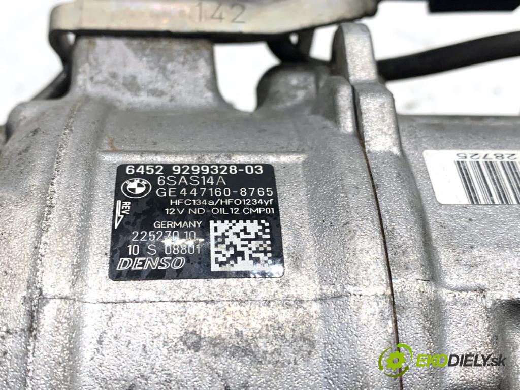 BMW F30 sedan 2015 110 kW 318 d 1995 Kompresor klimatizácie 9299328 (Kompresor klimatizácie)