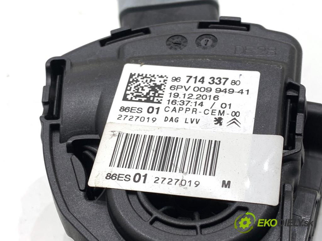 CITROEN C3 II liftback 2017 81 kW 1.2 THP 110 1199 Potenciometer plynu 9671433780 (Potenciometer plynového pedálu)