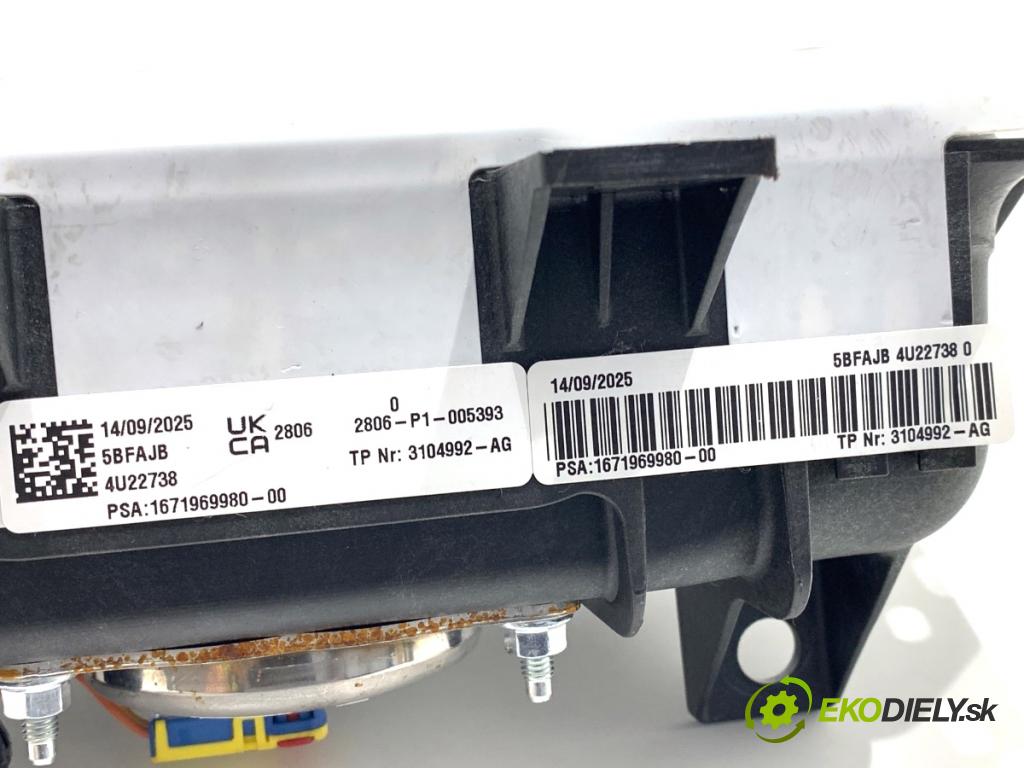 CITROEN C3 II liftback 2017 81 kW 1.2 THP 110 1199 AirBag spolujazdca 1671969980 (Airbag)