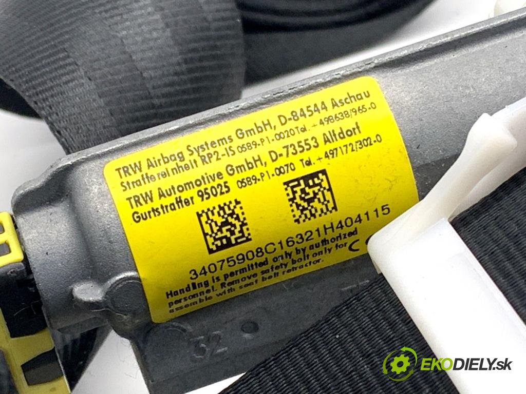 CITROEN C3 II liftback 2017 81 kW 1.2 THP 110 1199 Držiak BEZPEČNOSŤ pravy predný 34157700A