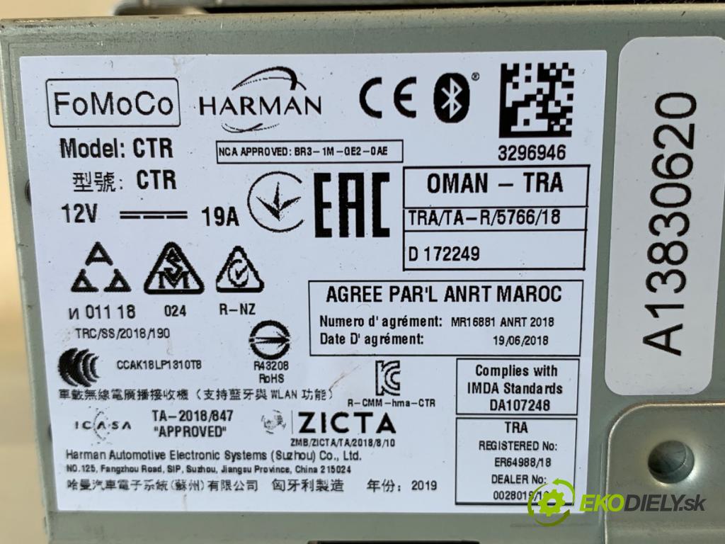 FORD ECOSPORT SUV 2019 92 kW 1.0 EcoBoost 998 RADIO  (Audio zariadenie)