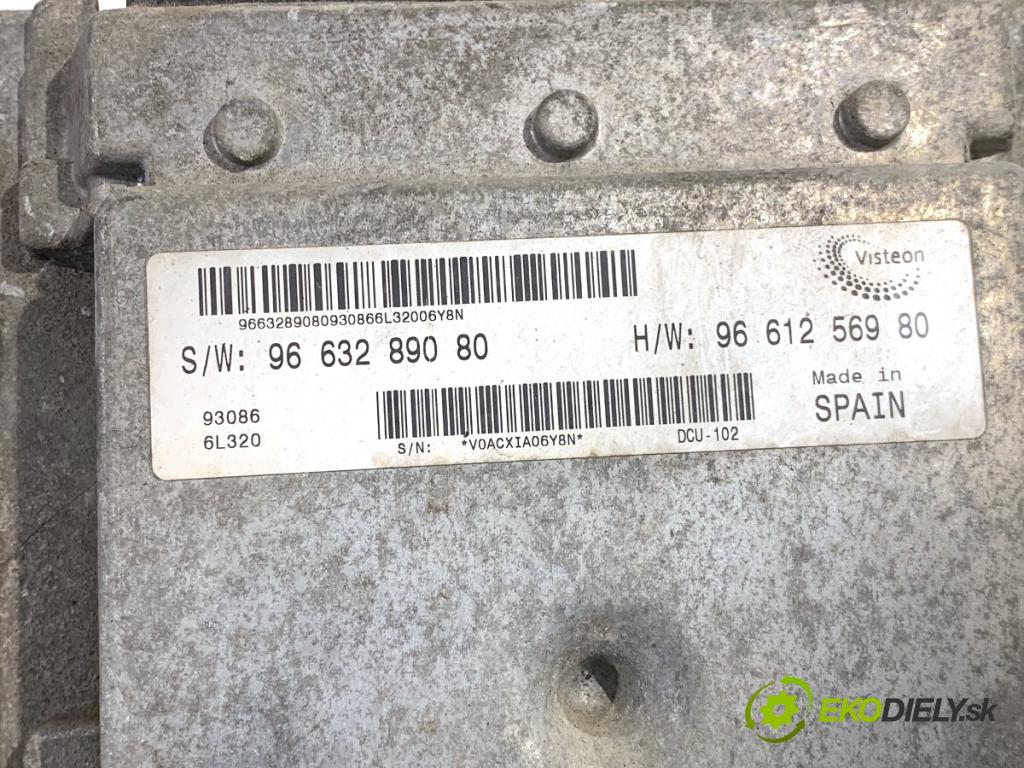 CITROEN JUMPER II Autobus 2007 74 kW 2.2 HDi 2179 riadiaca jednotka Motor 9663289080 (Riadiaca jednotka)