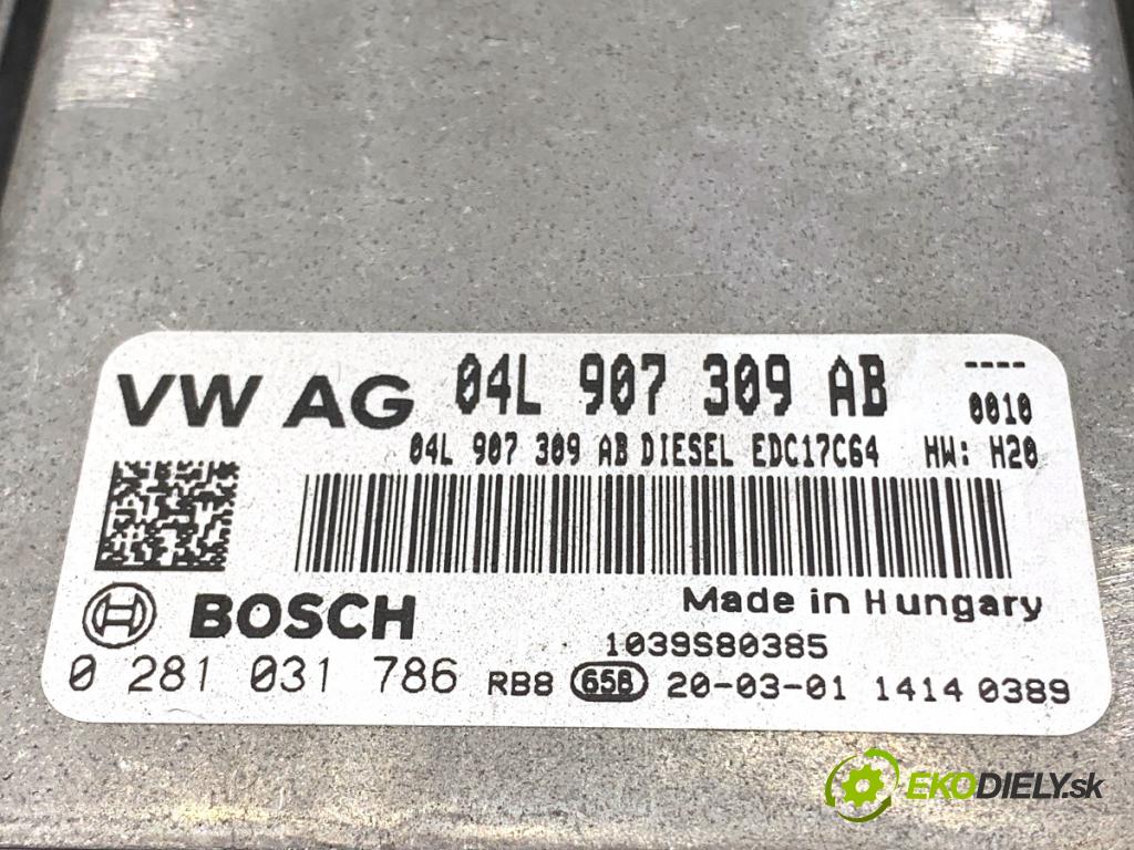 VW CADDY IV Nadwozie pełne/minivan 2020 110 kW 2.0 TDI 1968 riadiaca jednotka Motor 04L907309AB (Riadiaca jednotka)
