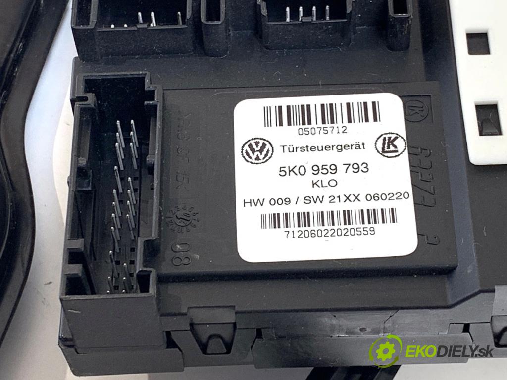 VW CADDY IV Nadwozie pełne/minivan 2020 110 kW 2.0 TDI 1968 Mechanizmus okna ľavy predný 5K0959793 2K5959701