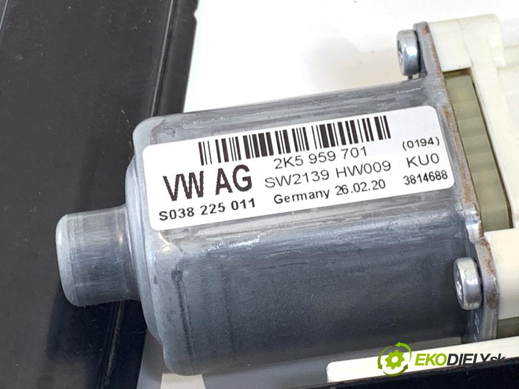VW CADDY IV Nadwozie pełne/minivan 2020 110 kW 2.0 TDI 1968 Mechanizmus okna ľavy predný 5K0959793 2K5959701