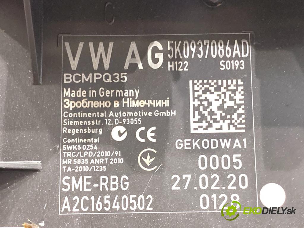 VW CADDY IV Nadwozie pełne/minivan 2020 110 kW 2.0 TDI 1968 Modul komfortu 5K0937086AD (Modul komfortu)