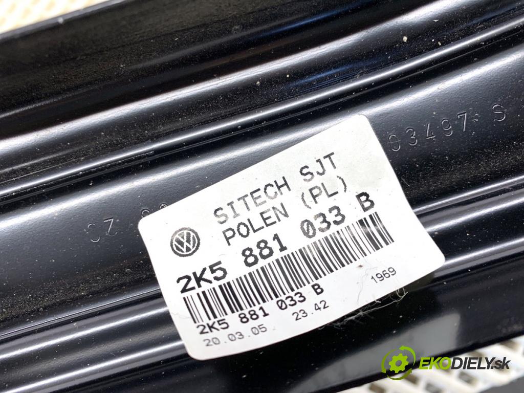 VW CADDY IV Nadwozie pełne/minivan 2020 110 kW 2.0 TDI 1968 Obal sedačky ľavy predný 2K5881033B