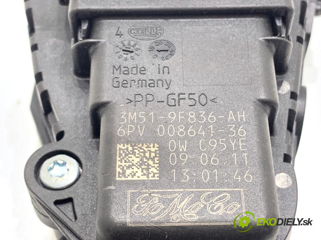 FORD KUGA I SUV 2011 120 kW 2.0 TDCi 4x4 1997 Potenciometer plynu 3M51-9F836-AH (Potenciometer plynového pedálu)