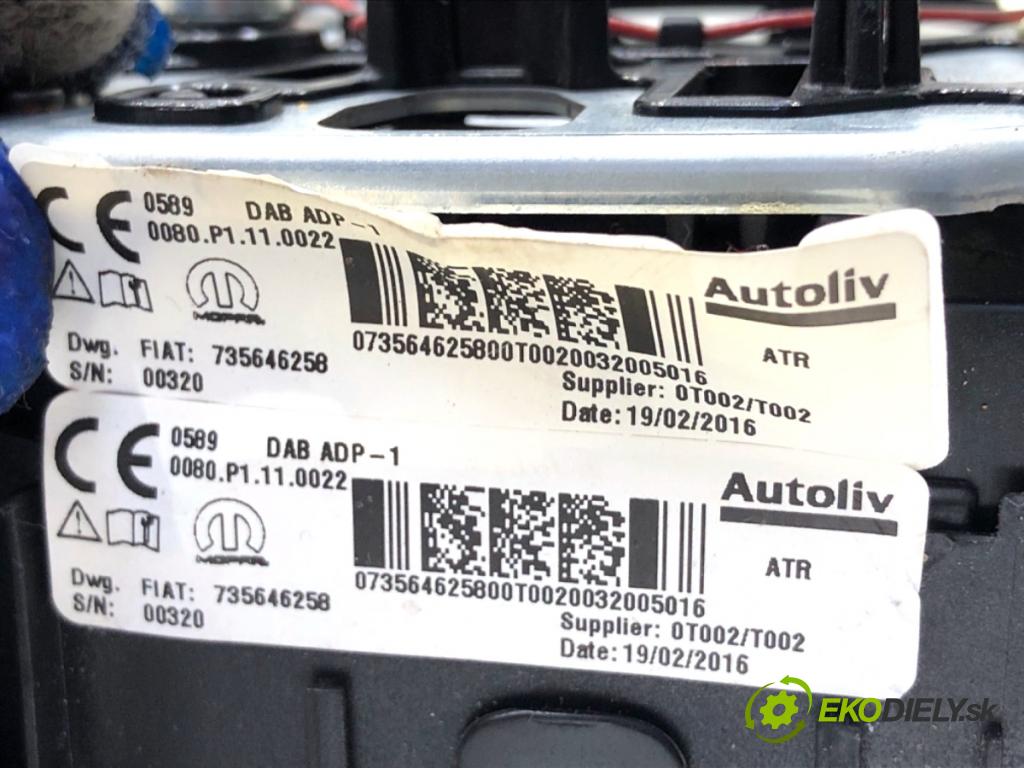 FIAT TIPO sedan 2016 81 kW 1.6 (356SXE11) 1598 AirBag volantu  (Airbag)
