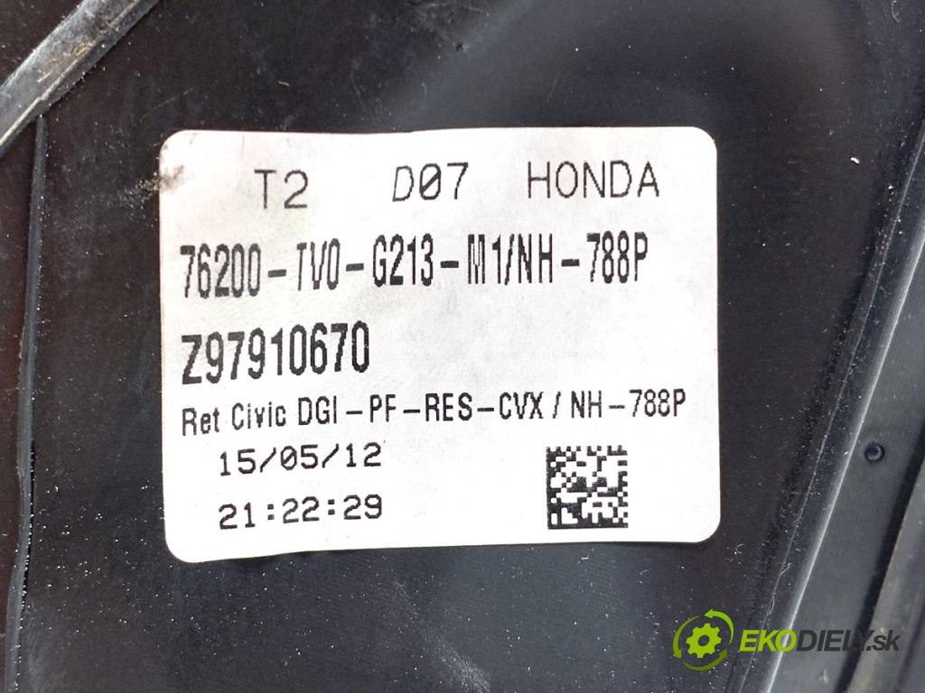 HONDA CIVIC IX liftback 2012 73 kW 1.4 i-VTEC (FK1) 1339 zpětné zrcátko pravý NH788P