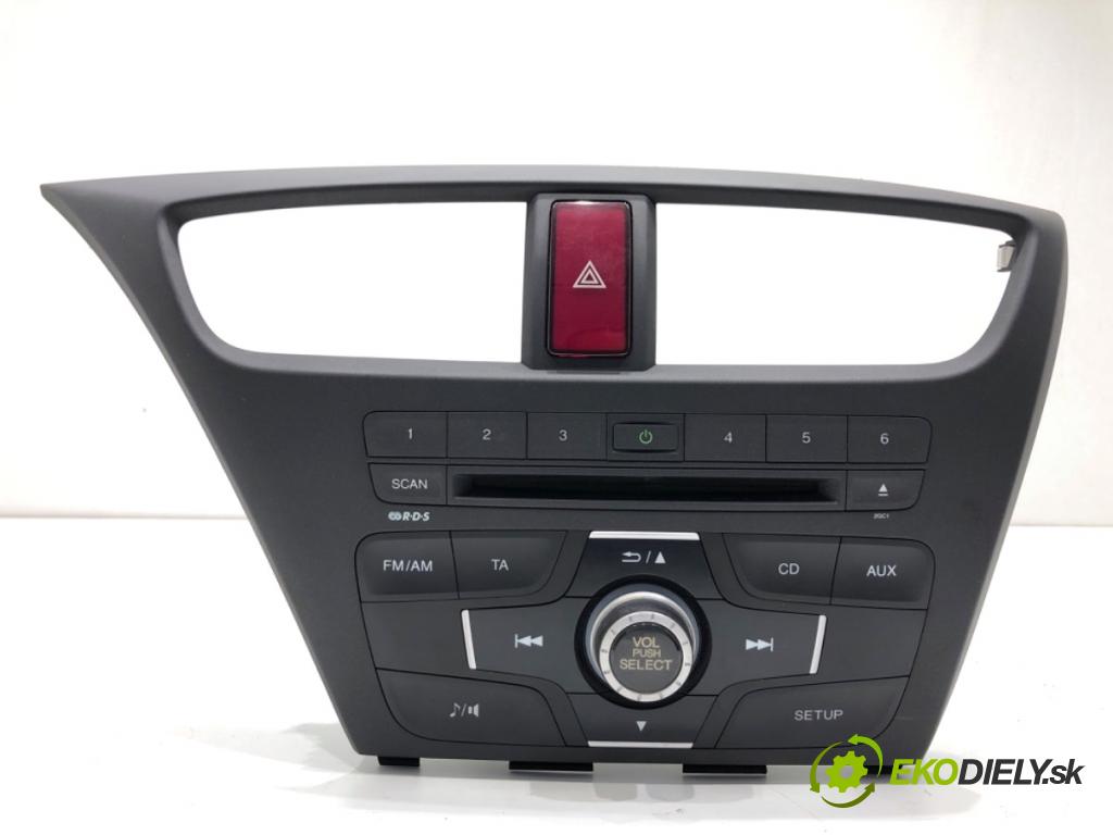 HONDA CIVIC IX liftback 2012 73 kW 1.4 i-VTEC (FK1) 1339 RADIO 39100-TV0-G011-M1 (Audio zařízení)