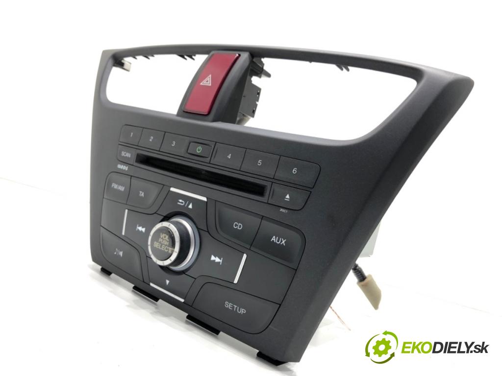 HONDA CIVIC IX liftback 2012 73 kW 1.4 i-VTEC (FK1) 1339 RADIO 39100-TV0-G011-M1 (Audio zariadenie)
