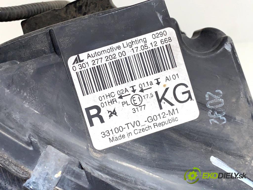 HONDA CIVIC IX liftback 2012 73 kW 1.4 i-VTEC (FK1) 1339 Svetlomet pravy predný 33100-TV0-G012-M1