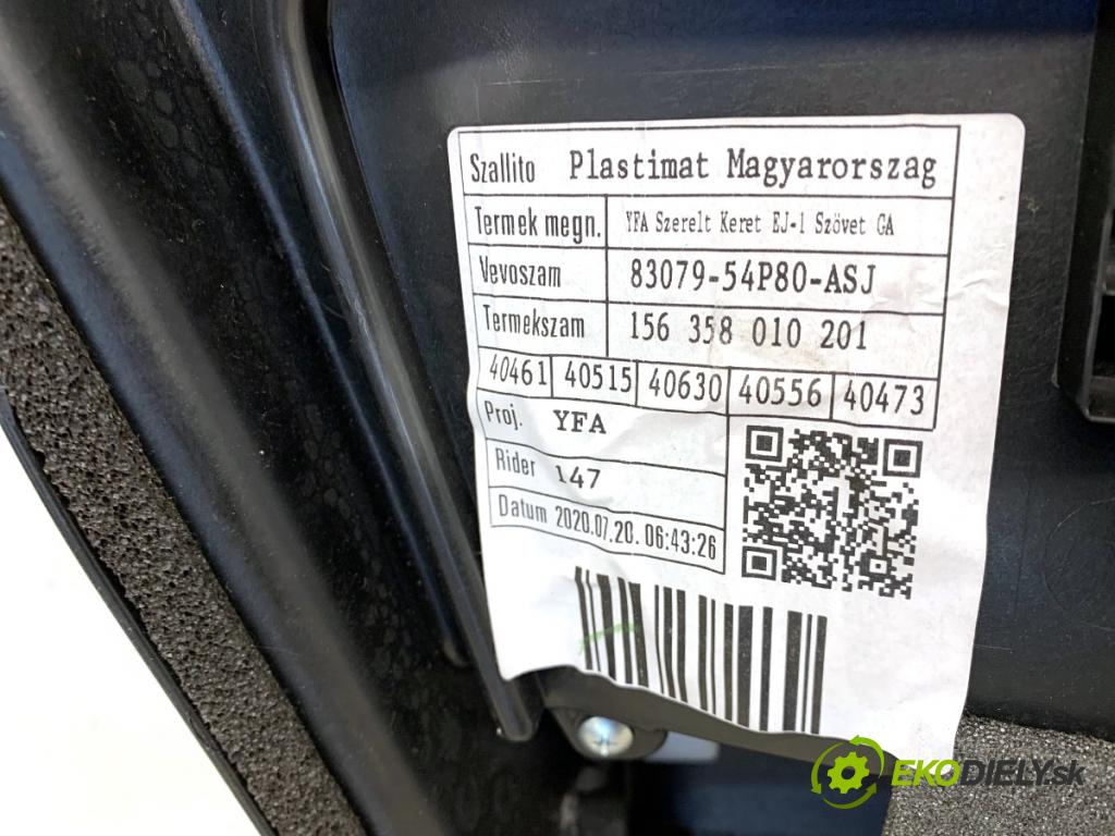SUZUKI VITARA SUV 2020 95 kW 1.4 Hybrid (Mild Hybrid) 1373 čalúnenie Dvere pravy predný