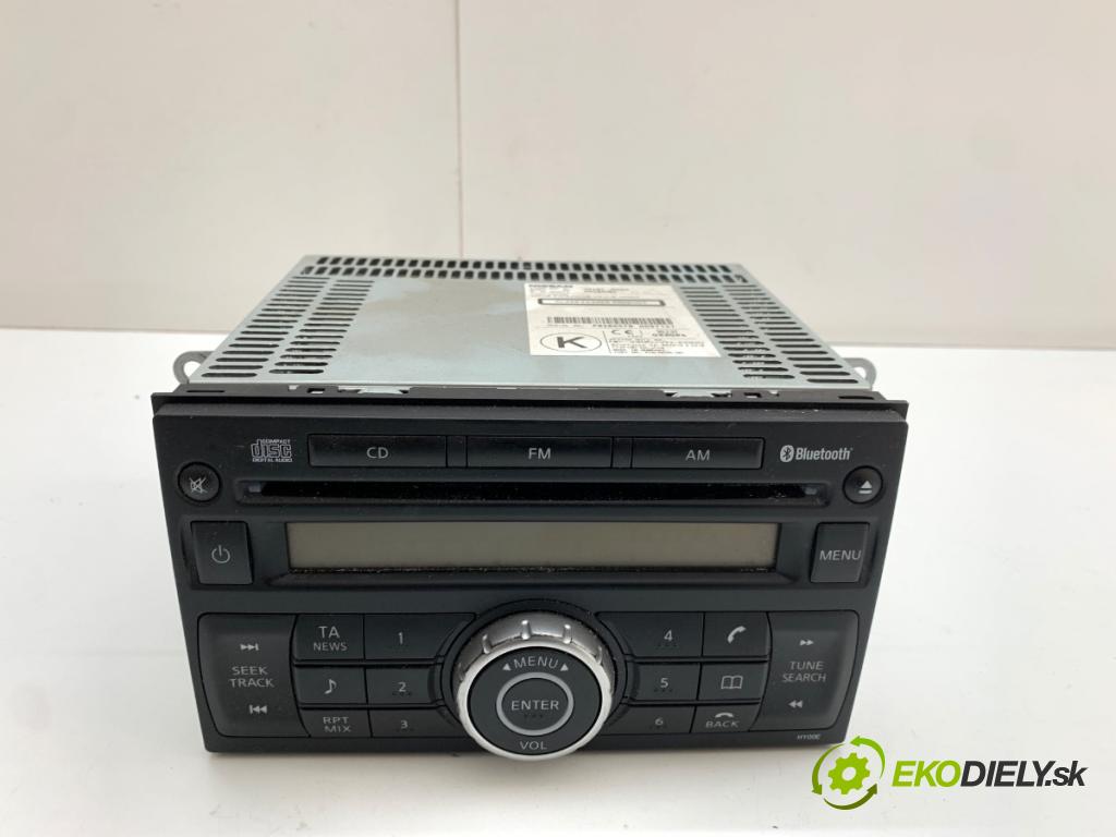 NISSAN QASHQAI J10 SUV 2008 84 kW 1.6 1598 RADIO 28185-JD00A (Audio zariadenie)