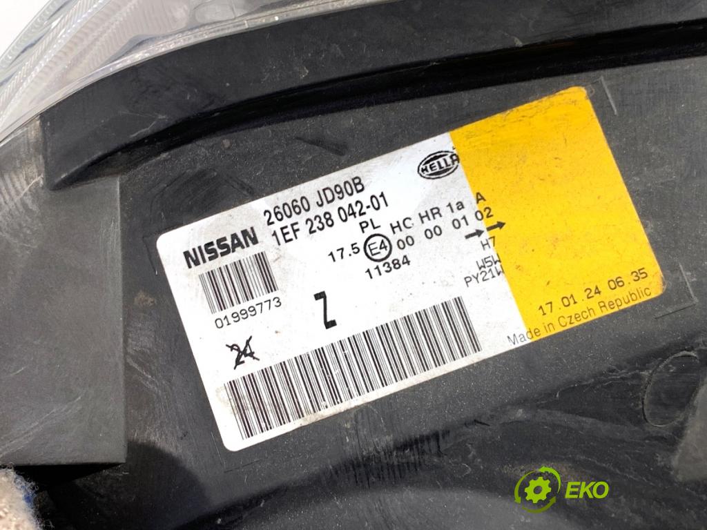 NISSAN QASHQAI J10 SUV 2008 84 kW 1.6 1598 Svetlomet ľavy predný 26060JD90B