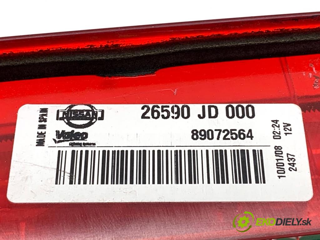 NISSAN QASHQAI J10 SUV 2008 84 kW 1.6 1598 světlo brzdových světel 26590JD000