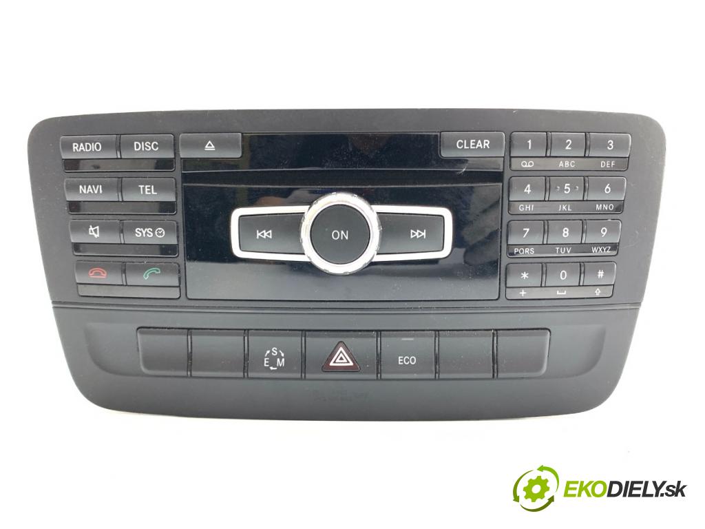 MERCEDES-BENZ W246 liftback 2012 100 kW B 200 CDI (246.201) 1796 RADIO A2469005707 (Audio zariadenie)