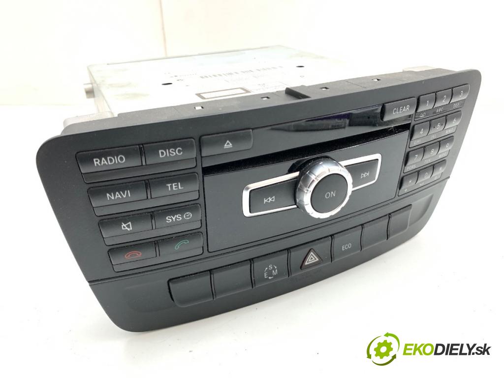 MERCEDES-BENZ W246 liftback 2012 100 kW B 200 CDI (246.201) 1796 RADIO A2469005707 (Audio zařízení)
