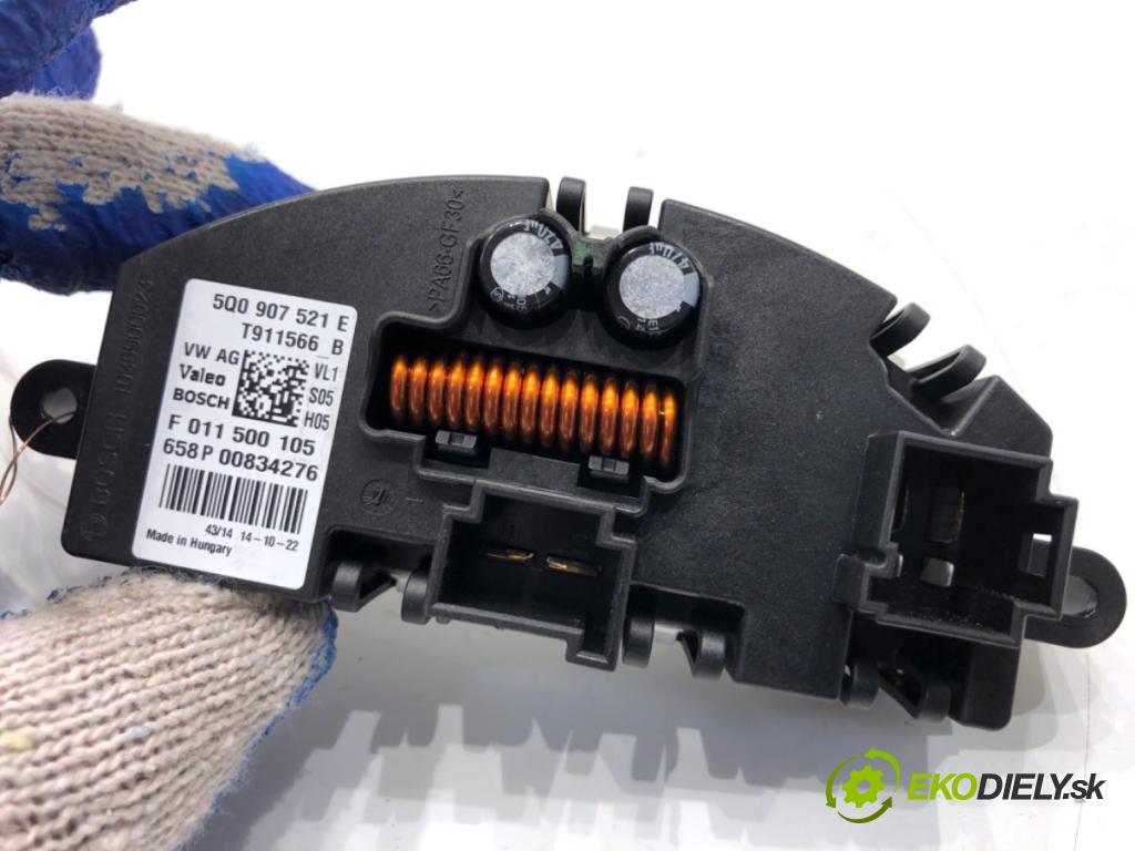 VW PASSAT B8 Kombi 2014 110 kW 2.0 TDI 1968 Odpor, rezistor kúrenia vzduchu 5Q0907521E (Odpor (rezistor) kúrenia)