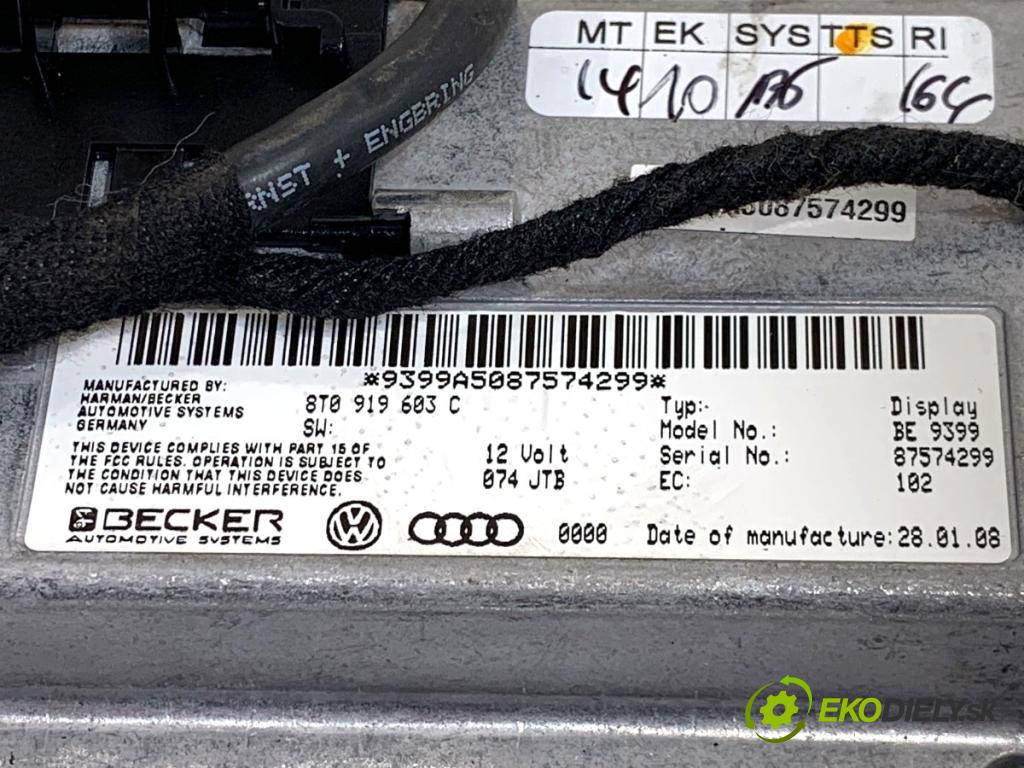 AUDI Q7 4L SUV 2008 176 kW 3.0 TDI quattro 2967 Dislpej 8T0919603C (Prístrojová doska)