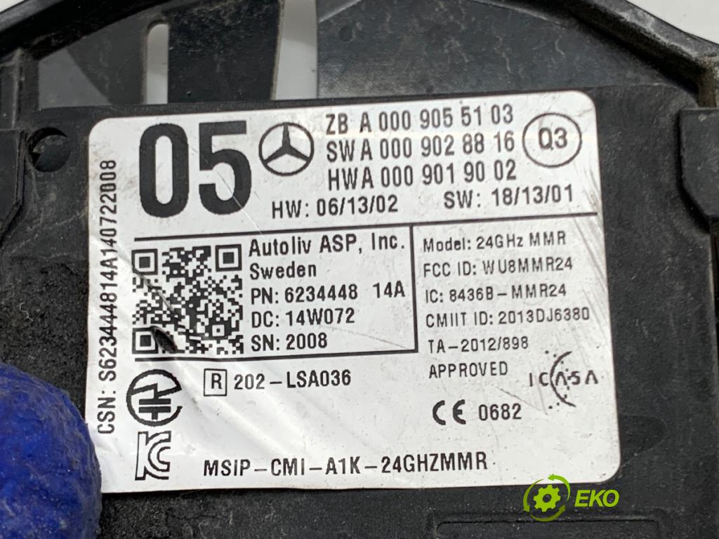 MERCEDES-BENZ W246 liftback 2012 100 kW B 200 CDI (246.201) 1796 RADAR: DISTRONIC A0009055103