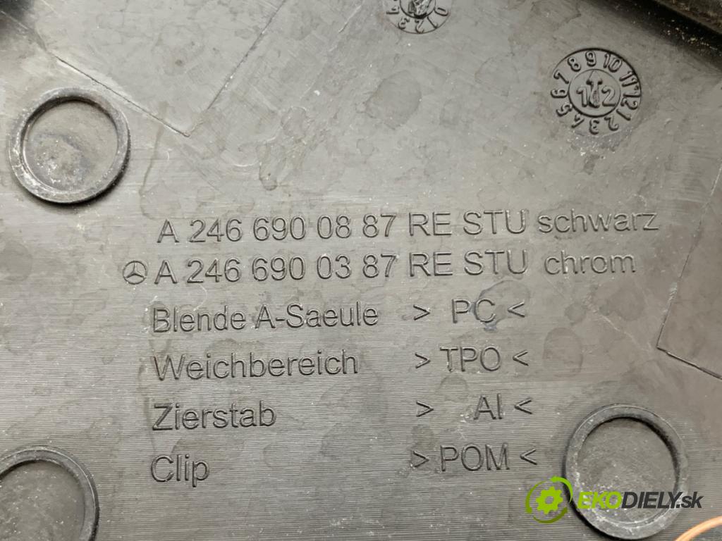 MERCEDES-BENZ W246 liftback 2012 100 kW B 200 CDI (246.201) 1796 trojuhelník kryt blatník pravá A2466900887