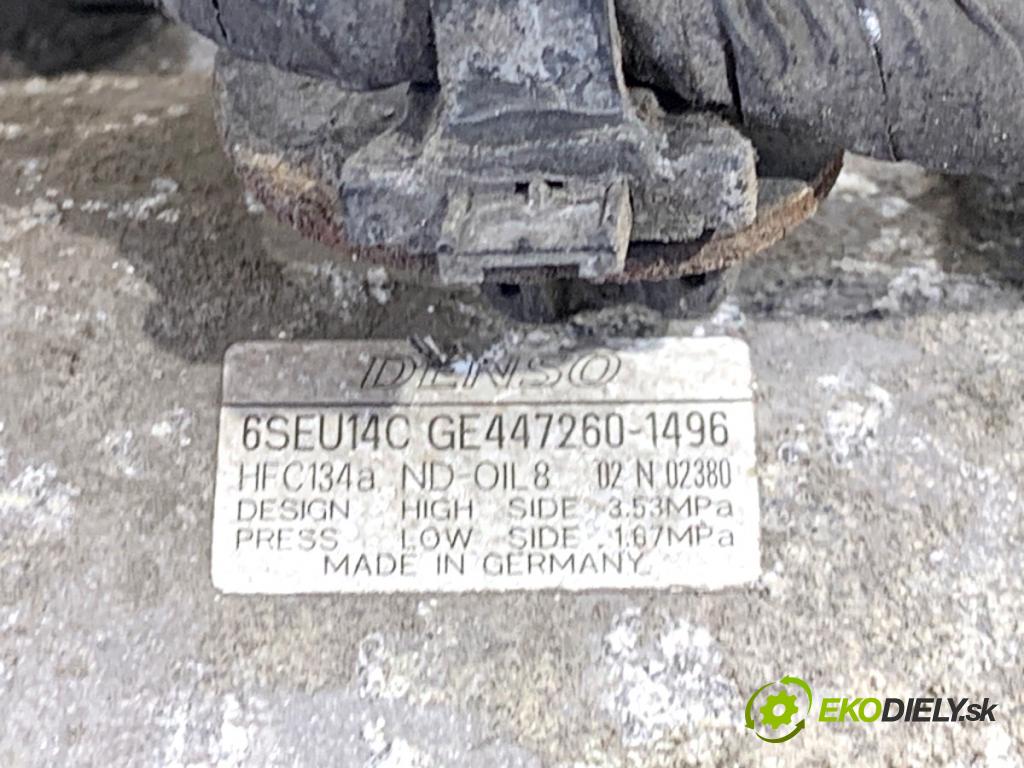 TOYOTA AVENSIS T27 Kombi 2011 108 kW 1.8 (ZRT271_) 1798 Kompresor klimatizácie 447260-1496 (Kompresor klimatizácie)