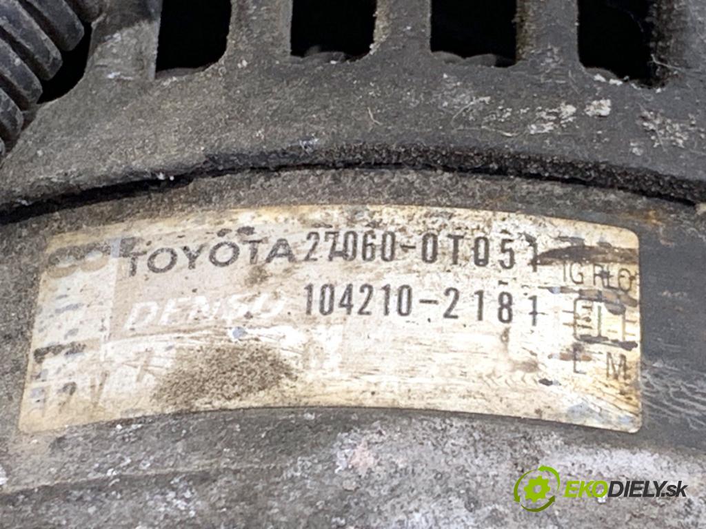 TOYOTA AVENSIS T27 Kombi 2011 108 kW 1.8 (ZRT271_) 1798 Alternátor 27060-0T051 (Alternátor)