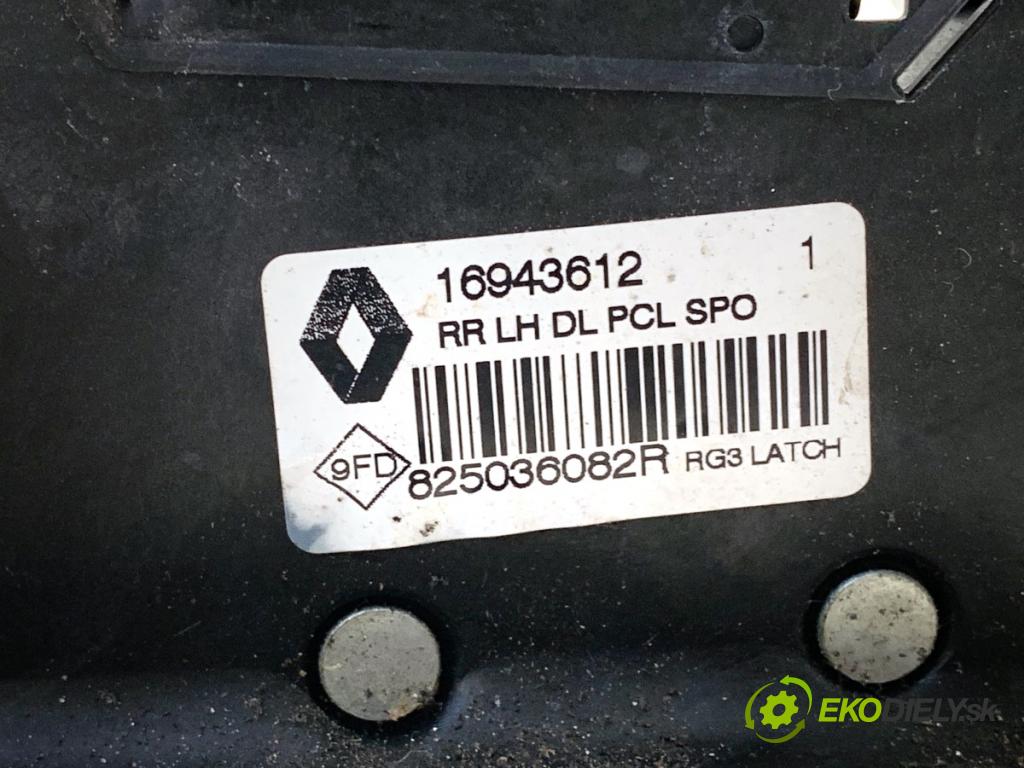 RENAULT ESPACE V nadwozie wielkoprzestrzenne (MPV) 2017 118 kW 1.6 dCi 160 1598 zámok Dvere ľavy zad 825036082R