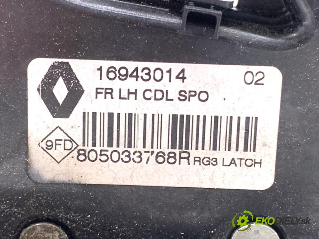 RENAULT ESPACE V nadwozie wielkoprzestrzenne (MPV) 2017 118 kW 1.6 dCi 160 1598 zámok Dvere ľavy predný 805033768R