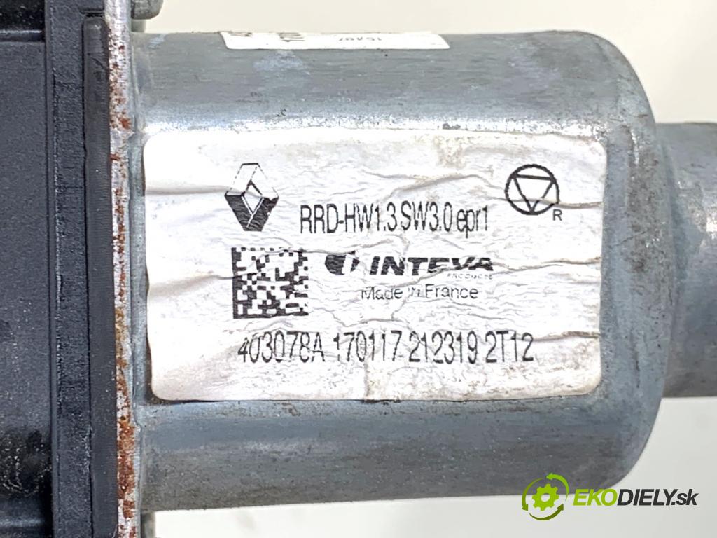 RENAULT ESPACE V nadwozie wielkoprzestrzenne (MPV) 2017 118 kW 1.6 dCi 160 1598 Mechanizmus okna ľavy predný