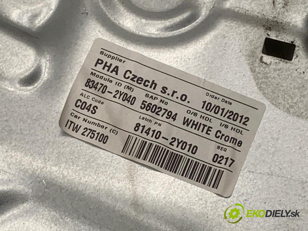 HYUNDAI ix35 SUV 2012 99 kW 1.6 1591 Mechanizmus okna ľavy zad 83470-2Y040