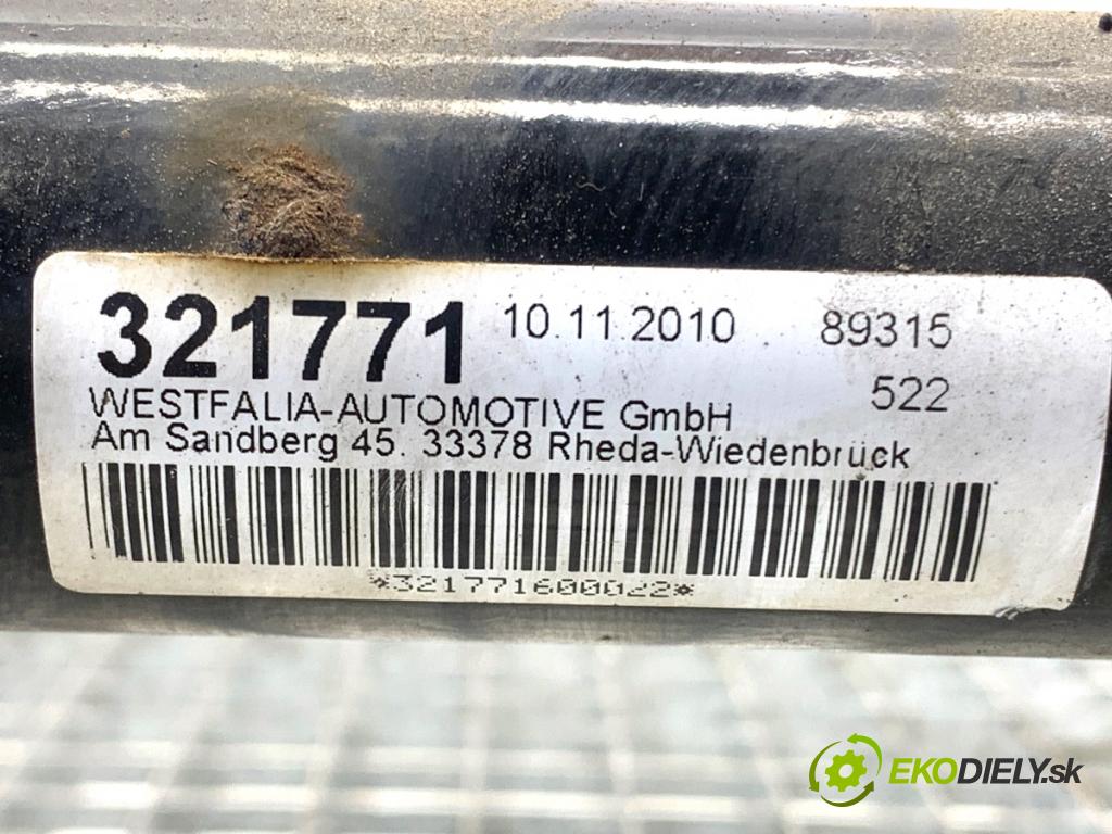 VW CC B7 coupe 2013 130 kW 2.0 TDI 4motion 1968 Hák ťažné zariadenie 3AA803880E 7N0907383 (Ťažné zariadenie)